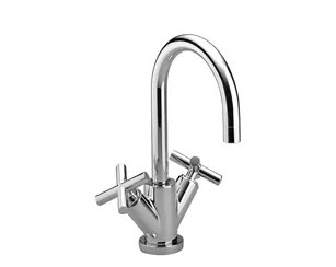 Waschtisch-Einlochbatterie mit Ablaufgarnitur TARA Chrom 22512892