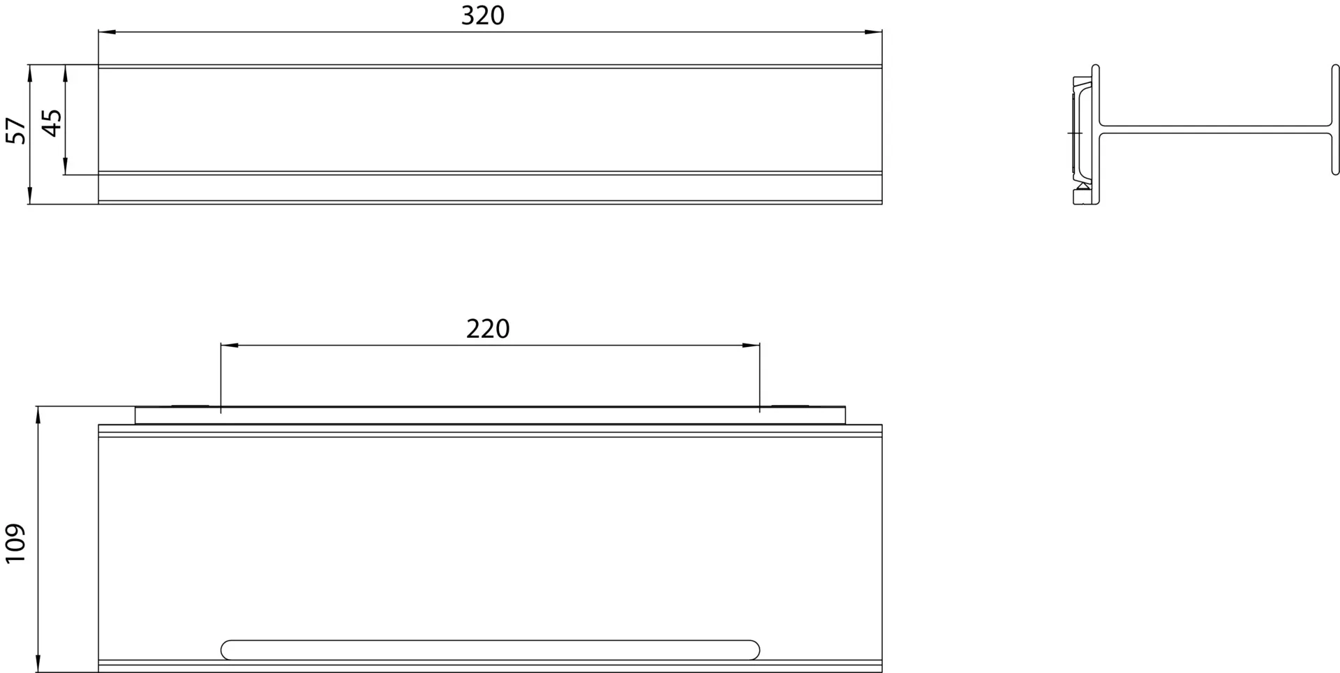 emco Wandreling 300mm schwarz emco Wandreling 300mm schwarz