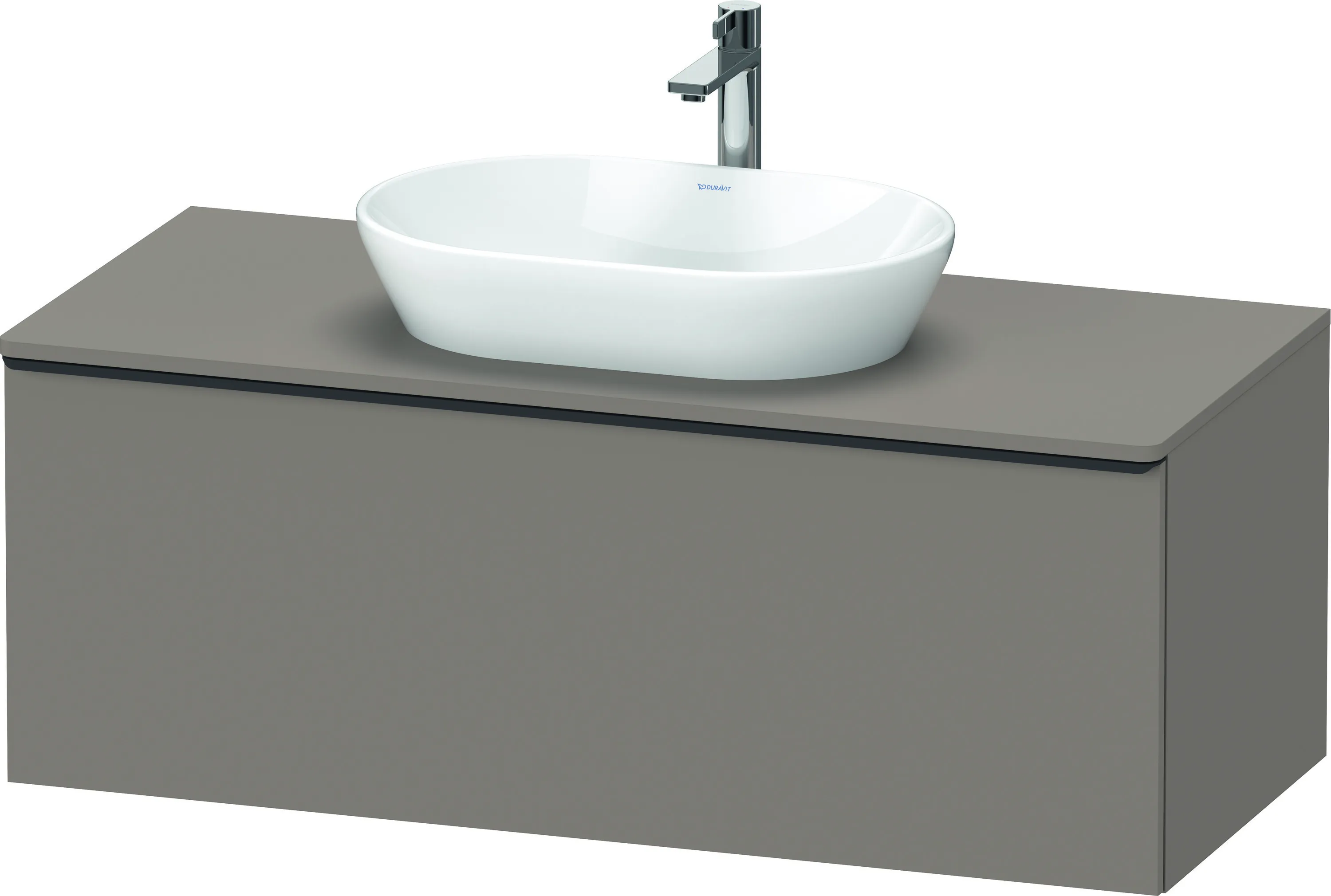 Duravit Waschtischunterschrank wandhängend „D-Neo“ 120 × 45,9 × 55 cm Basalt Matt