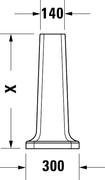 Standsäule 1930 für 043880 und 043870, weiß