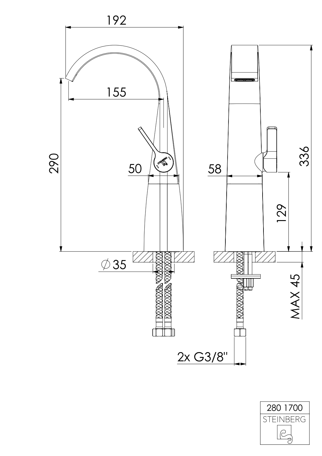 Steinberg Serie 280 Armatur Steinberg Serie 280 Armatur