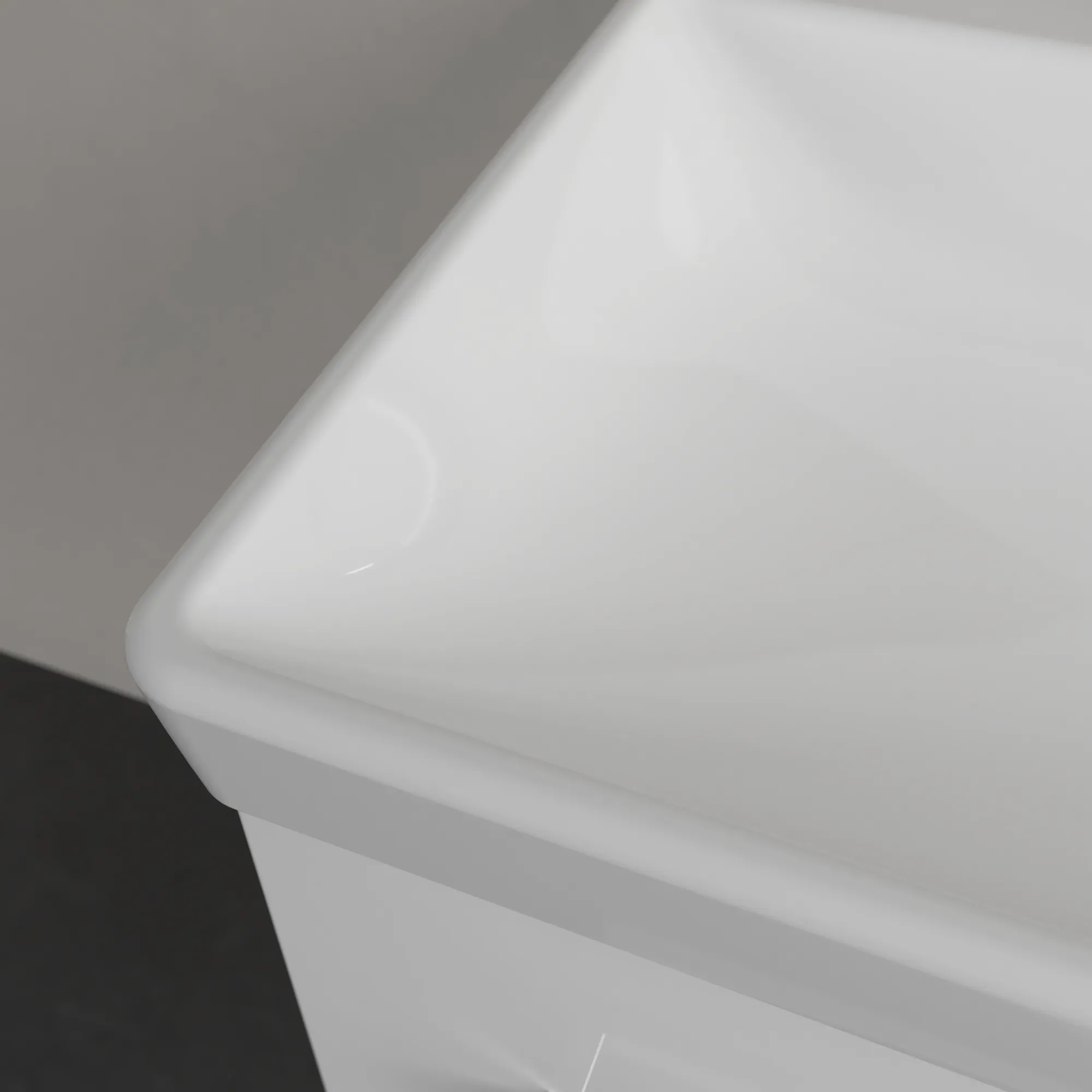 Villeroy & Boch Wandwaschtisch „Avento“ 650 × 470 × 180 mm, für Becken mittig, Hahnlochposition mittig, mit Hahnlochbohrung in Weiß Alpin