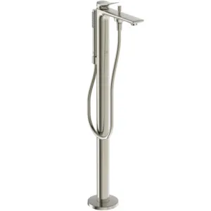 Ideal Standard Conca freistehende Badewannenarmatur mit Stick-Handbrause, Ausladung 204 mm, Farbe Silver Storm