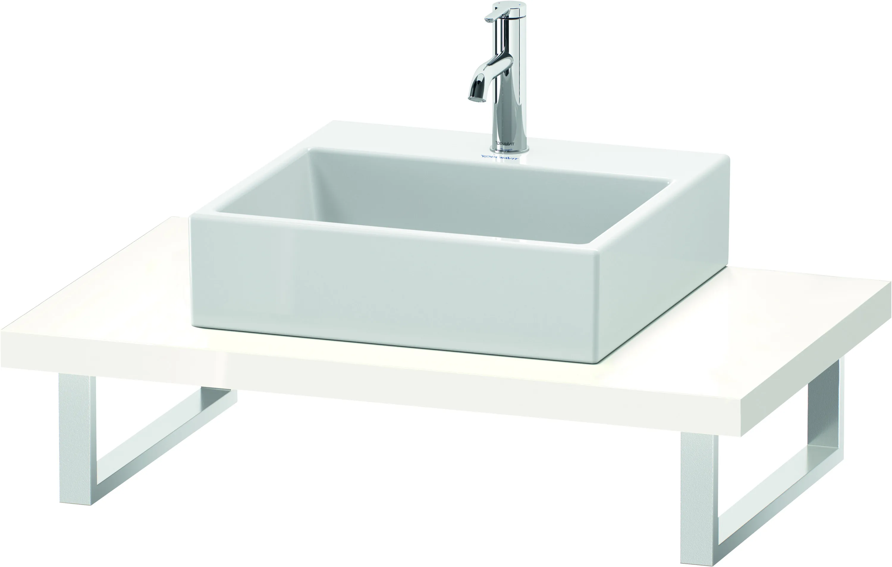 Duravit Konsole „L-Cube“ in Weiß Hochglanz Duravit Konsole „L-Cube“ in Weiß Hochglanz