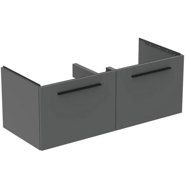 Ideal Standard Waschtischunterschrank „i.lifeB“ 120 × 44 × 50,5 cm Quarzgrau matt
