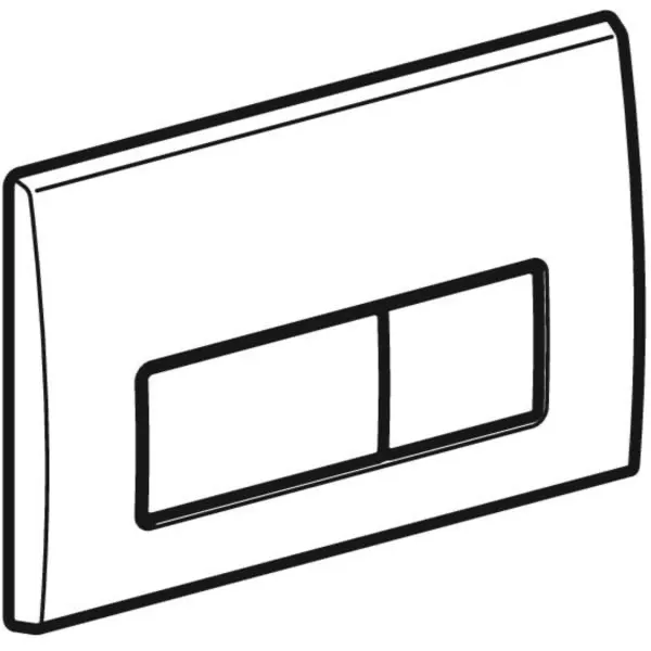 Kappa50 Betätigungsplatte für 2-Mengen-Spülung: mattverchromt Kappa50 Betätigungsplatte für 2-Mengen-Spülung: mattverchromt