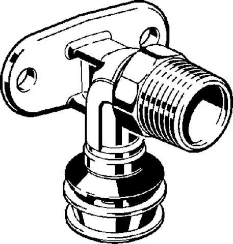 Viega „Raxofix“ Wandscheibe mit 1 Muffe und Außengewinde 16 mm × 1/2″ Viega „Raxofix“ Wandscheibe mit 1 Muffe und Außengewinde 16 mm × 1/2″