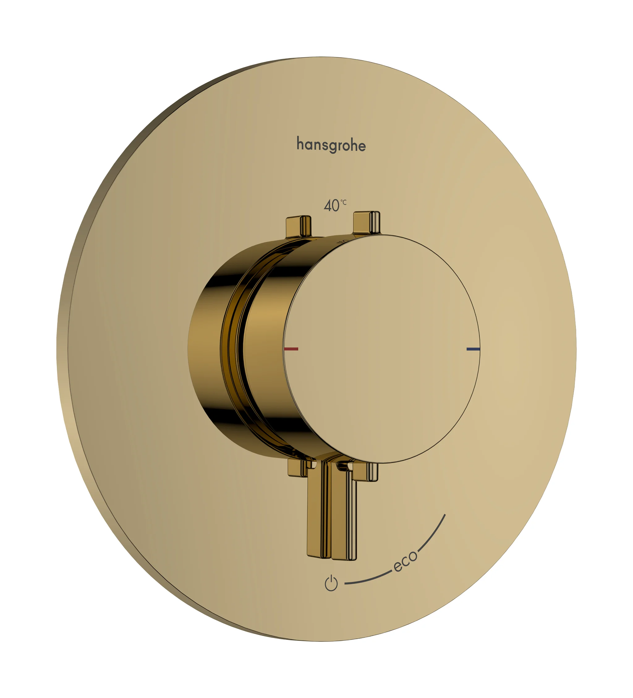 Hansgrohe Ecostat Comfort S Thermostat Unterputz, 1 Verbraucher, Polished Gold Optic, max. Durchflussmenge 21,3 l/min bei 3 bar, einstellbare Temperaturbegrenzung Hansgrohe Ecostat Comfort S Thermostat Unterputz, 1 Verbraucher, Polished Gold Optic, max. Durchflussmenge 21,3 l/min bei 3 bar, einstellbare Temperaturbegrenzung