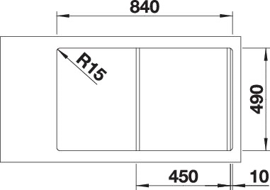 BLANCO DIVON II 45 S-IF