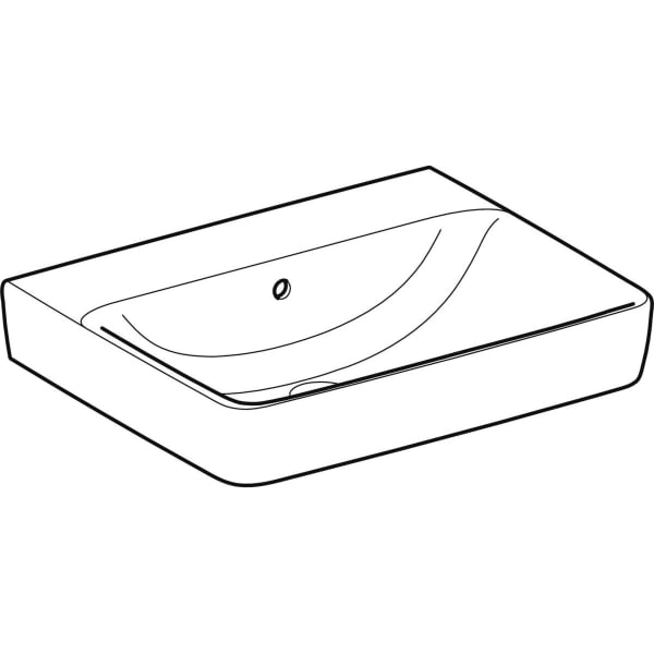 Wandwaschtisch „Renova Plan“, rechteckig 60 × 48 cm in weiß alpin Wandwaschtisch „Renova Plan“, rechteckig 60 × 48 cm in weiß alpin