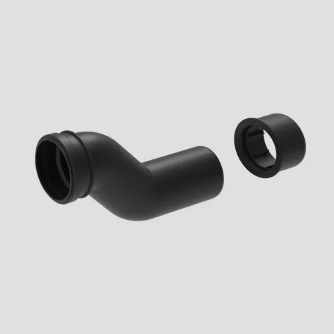 WC-Etagen-Anschlussbogen DN 90/DN 100, 80 mm etagiert WC-Etagen-Anschlussbogen DN 90/DN 100, 80 mm etagiert