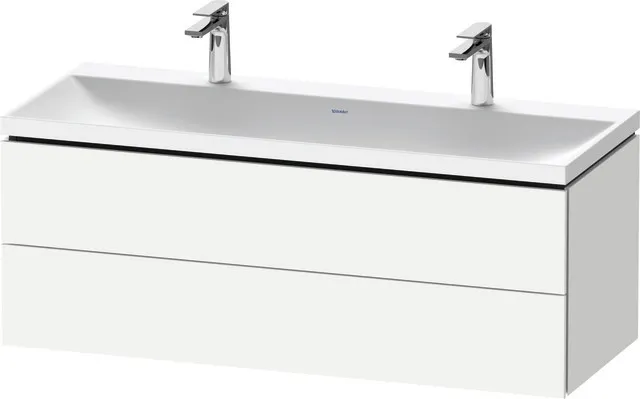 Duravit Möbelset c-shaped Set wandhängend wandhängend „L-Cube“ 120 × 48 × 48 cm Weiß Matt