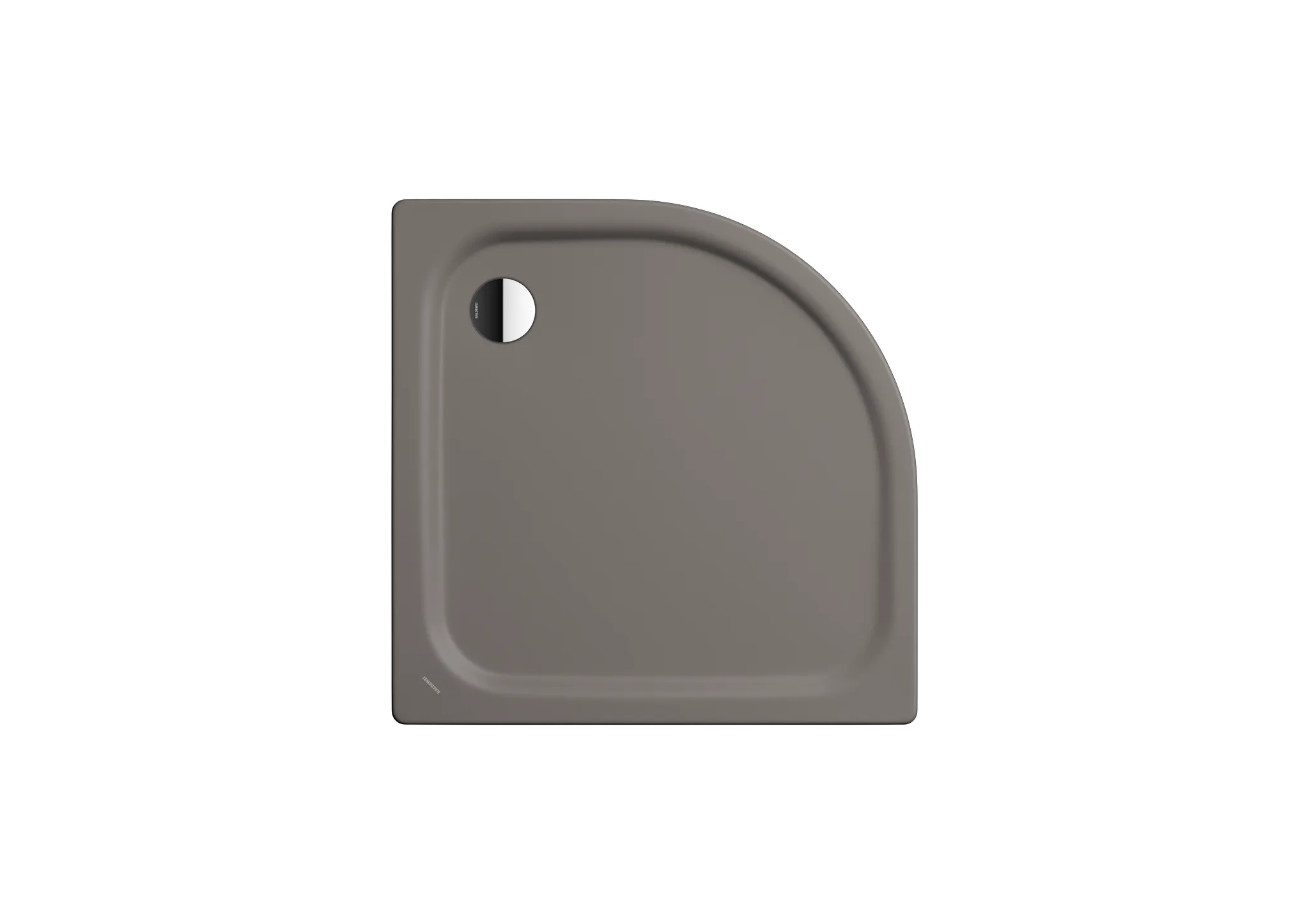Kaldewei viertelkreis Duschwanne „Zirkon“ 90 × 90 cm in warm grey 70