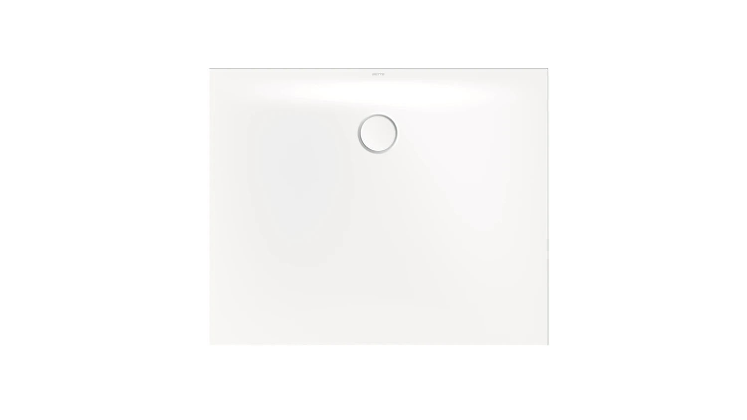 Bette rechteck Duschwanne „BetteFloor Side“ 1100 × 900 mm ohne Oberflächenbeschichtung, mit BetteGlasur Plus, ohne Wannenträger, in Edelweiß
