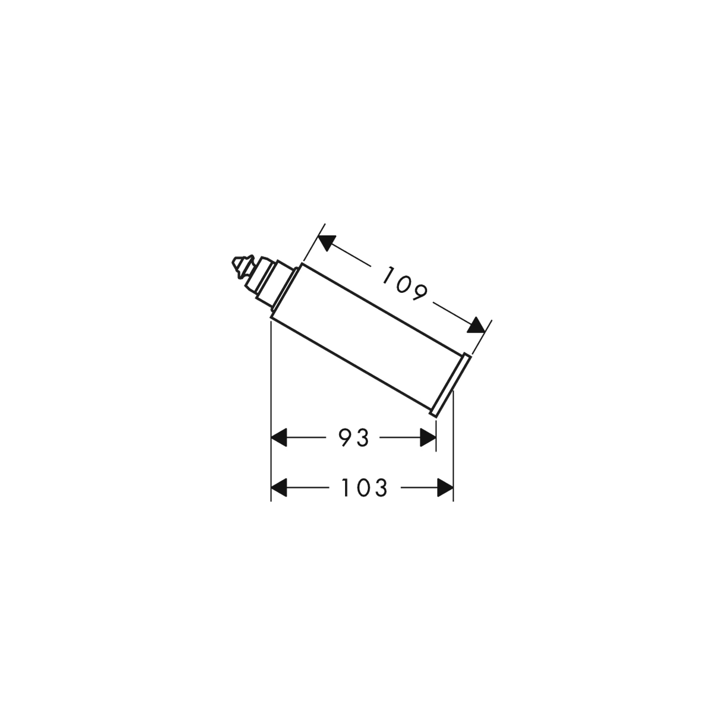 Verlängerung Axor Starck Umstellung 60mm chrom