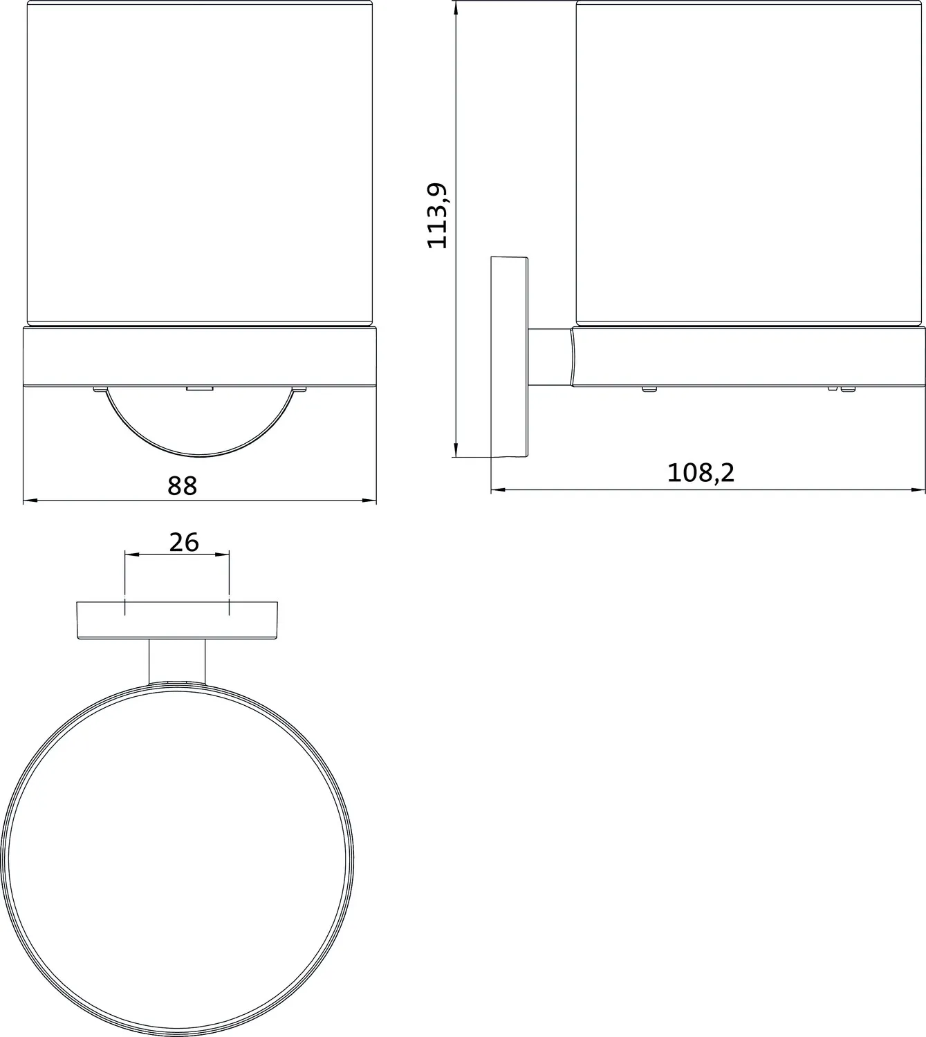 emco round SensorseifenspenderGlas satiniert, chrom emco round SensorseifenspenderGlas satiniert, chrom