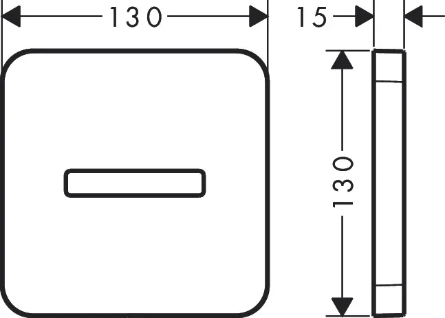 Hansgrohe AXOR ShowerSolutions Rosette softsquare, Chrom Hansgrohe AXOR ShowerSolutions Rosette softsquare, Chrom