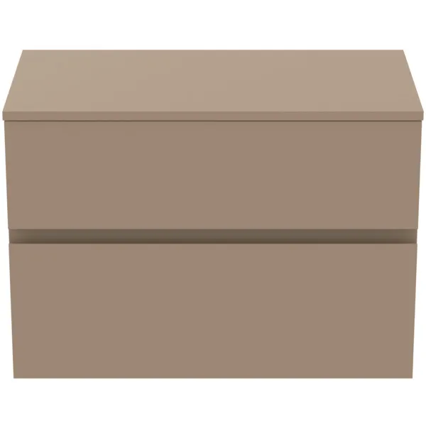Ideal Standard Waschtischunterschrank Finesse ohne Ausschnitt, 802x440x558mm, 2 Auszüge, Greige matt Ideal Standard Waschtischunterschrank Finesse ohne Ausschnitt, 802x440x558mm, 2 Auszüge, Greige matt