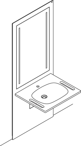 Waschtisch-Modul Systems S 50 behindertengerecht inkl. Waschtisch und LED-Lichtspiegel SONDERANGEBOT Waschtisch-Modul Systems S 50 behindertengerecht inkl. Waschtisch und LED-Lichtspiegel SONDERANGEBOT