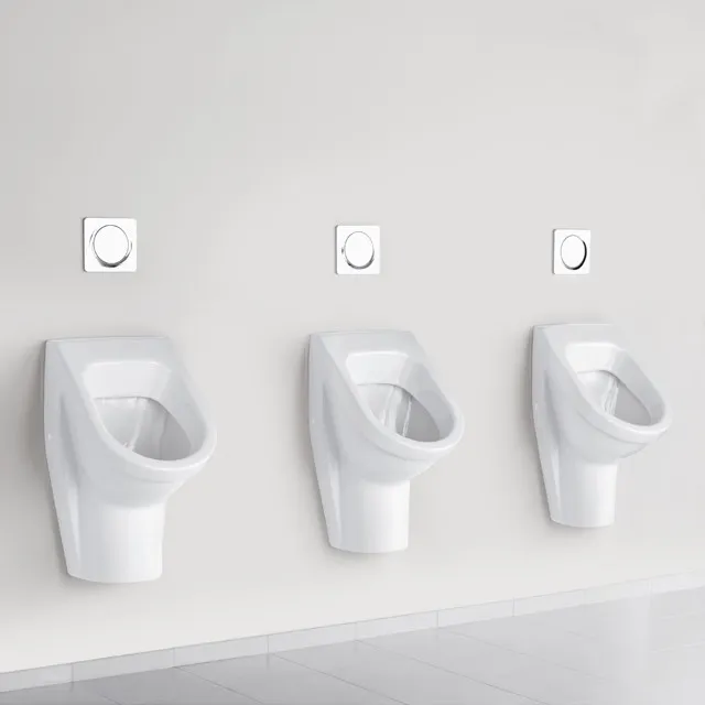 Urinal „Architectura“, Befestigung verdeckt, Zulauf verdeckt, ohne Zielobjekt 35,5 × 62 × 38,5 cm in Weiß Alpin