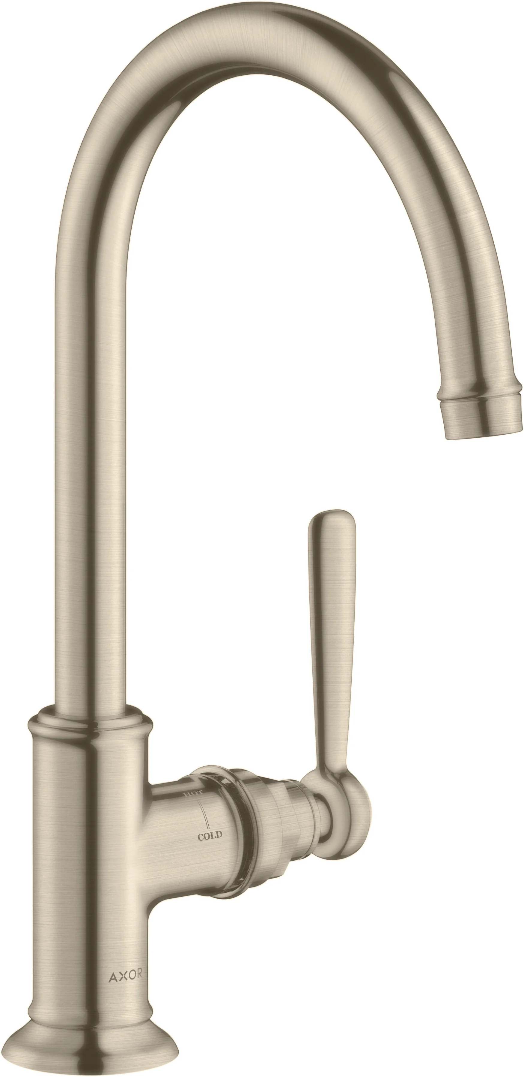 Hansgrohe AXOR Montreux Einhebel-Waschtischmischer 210, Chrom, Ausladung 175 mm, Auslaufhöhe 209 mm, Hebelgriff, Laminarstrahl, max. Durchfluss 5 l/min