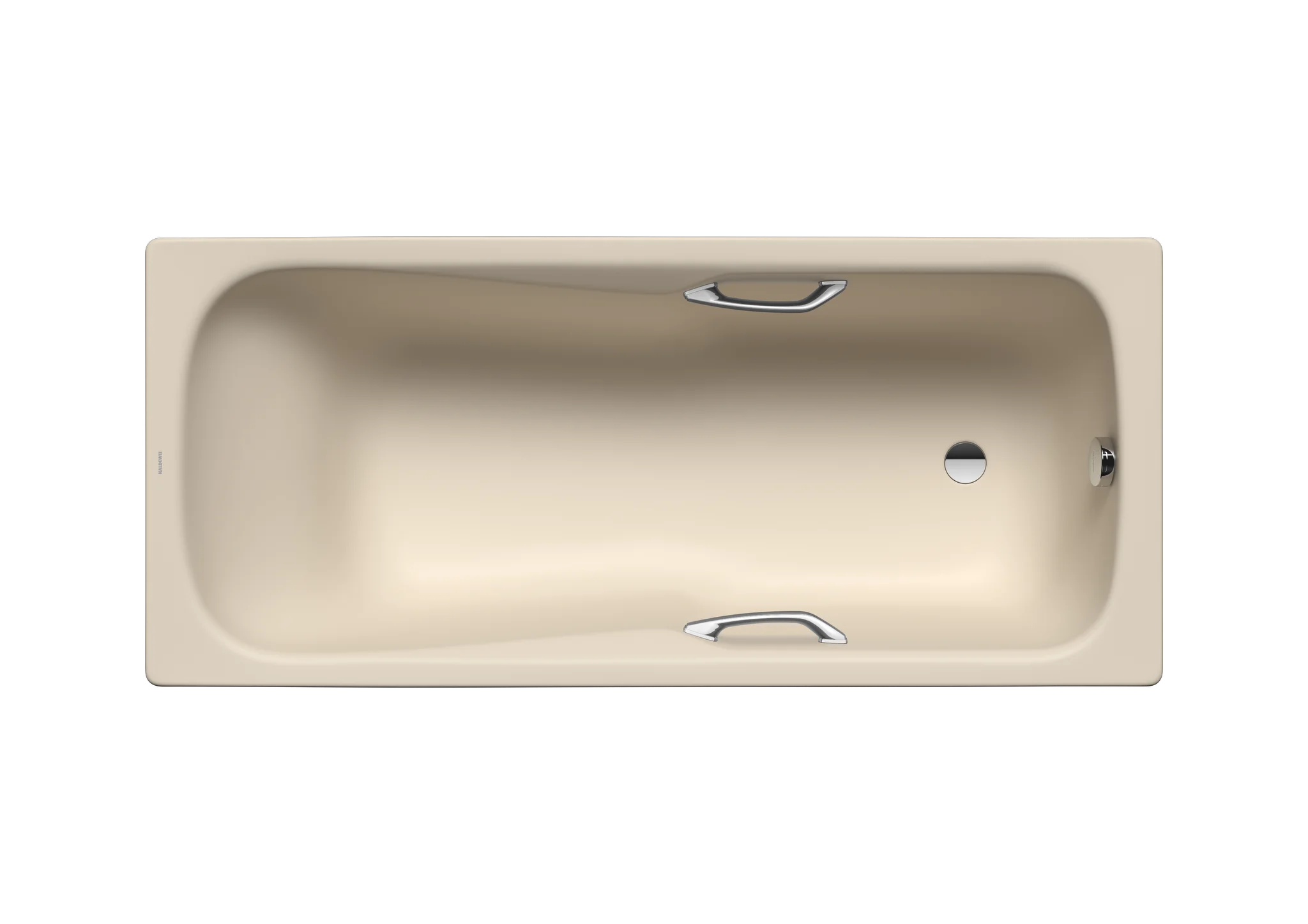 Kaldewei DYNA SET STAR Kombi-Badewanne, 1800x800 mm, warm beige 20, fußseitiger Ab- und Überlauf, Stahl-Emaille, MADE IN GERMANY