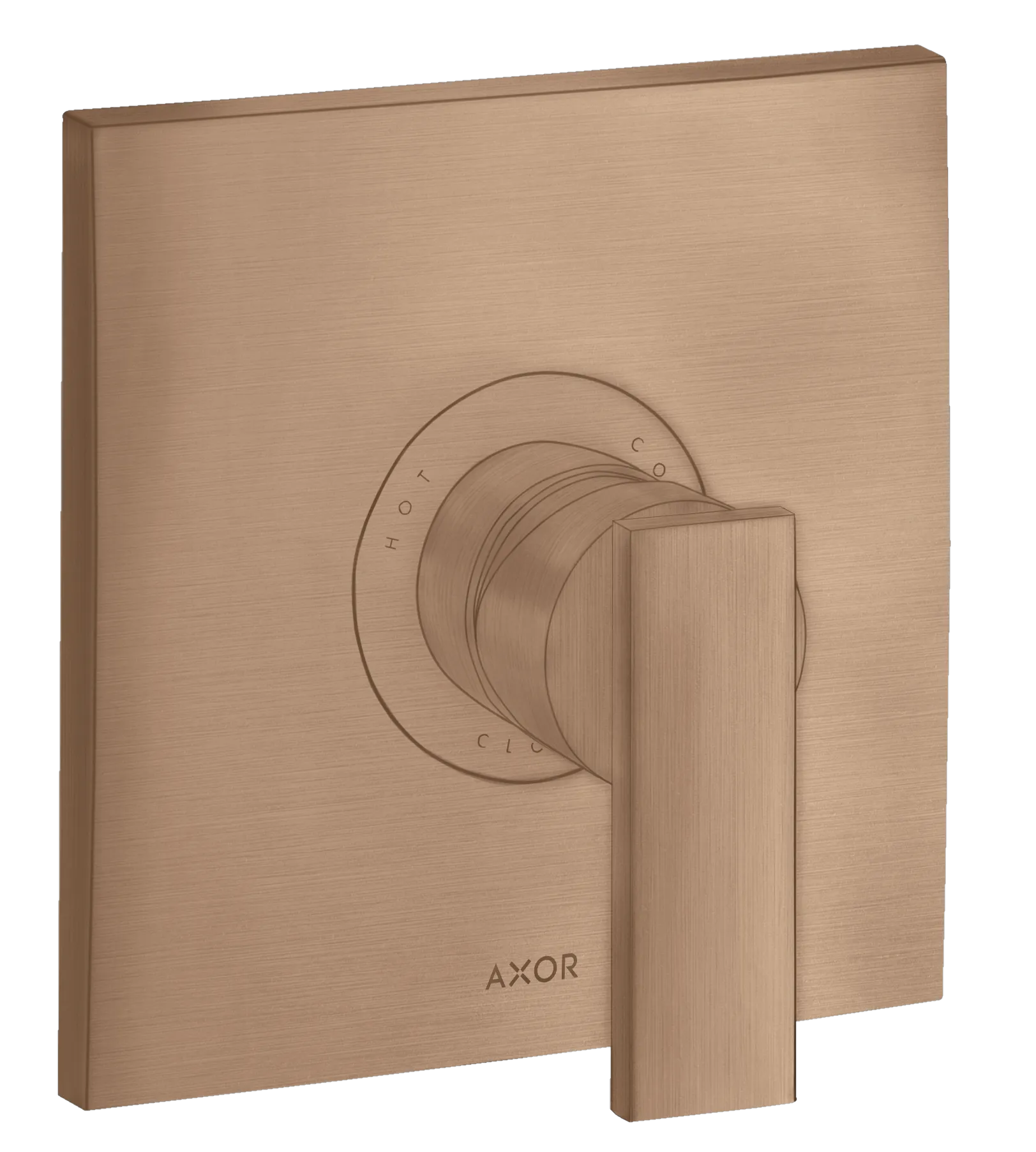 Hansgrohe AXOR Citterio Einhebel-Brausemischer Unterputz mit Hebelgriff, Brushed Red Gold