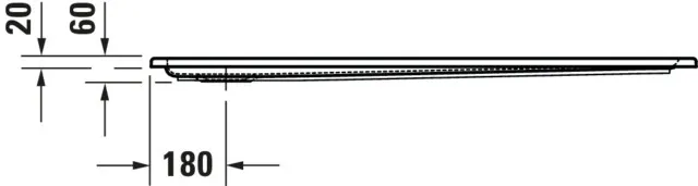 Duravit rechteck Duschwanne „Starck Slimline“ 130 × 90 cm ohne Antislip Duravit rechteck Duschwanne „Starck Slimline“ 130 × 90 cm ohne Antislip