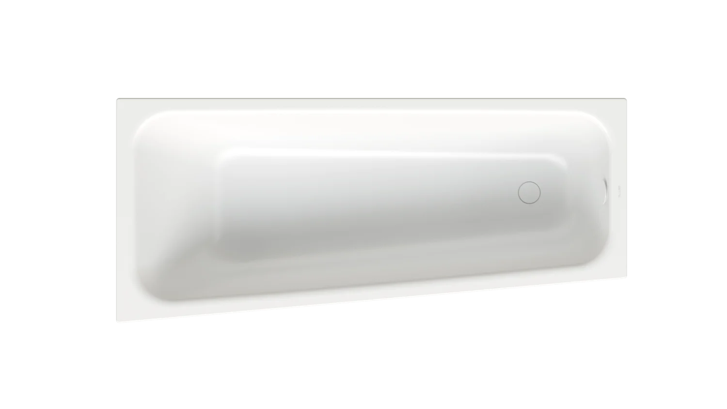 Bette BetteSpace S Badewanne Edelweiß links 1700x750x420 mm glasierter Titan-Stahl Einbau Unterbau 30 mm Randhöhe 1-Sitzer Raumspar-Badewanne