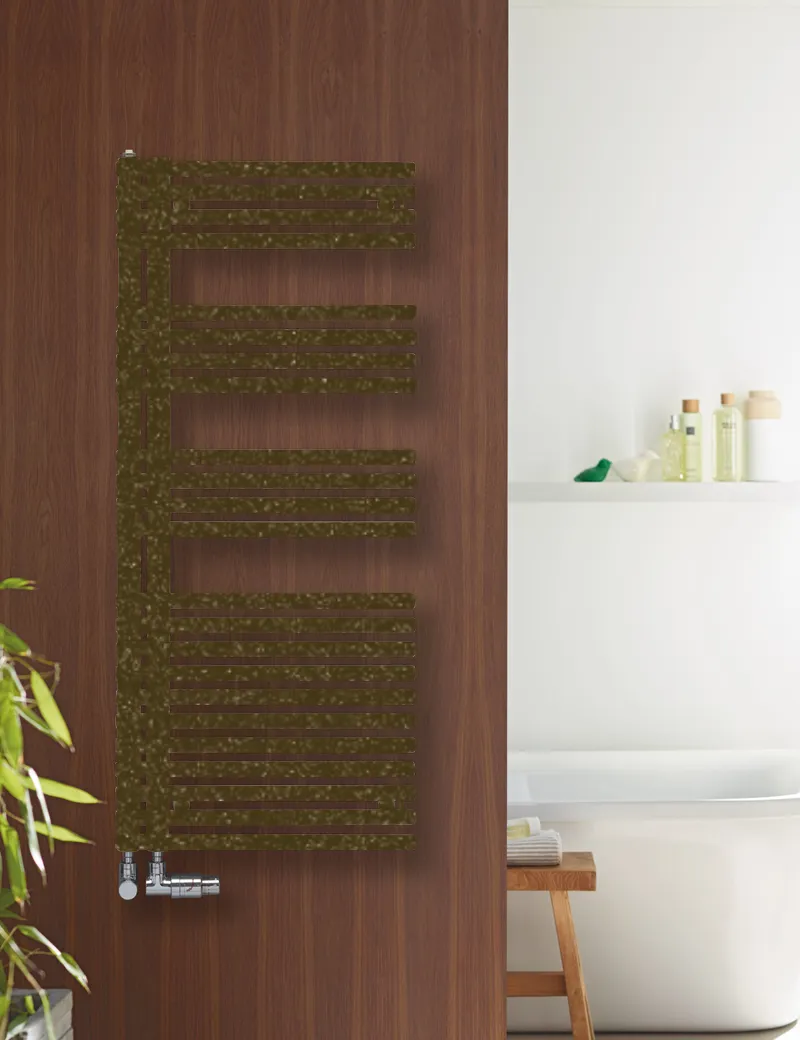 Zehnder Forma Asym HTW Badheizkörper LFAER-120-50/DD, elektrisch, Bronze