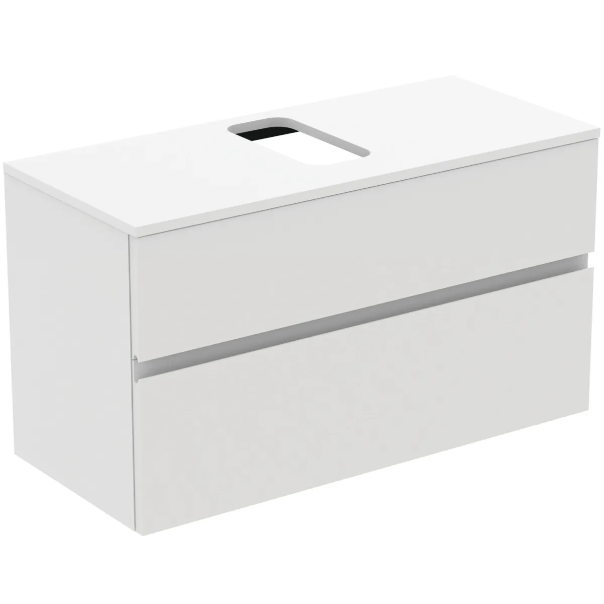 Ideal Standard Waschtischunterschrank „Finesse“ 100,2 × 55,8 × 44 cm Weiß matt lackiert