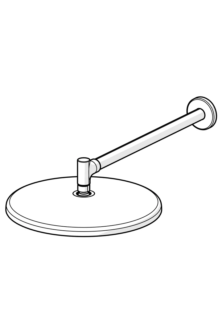 HansaAURELIA Kopfbrause 4726, 300 mm, Stahl gebürstet HansaAURELIA Kopfbrause 4726, 300 mm, Stahl gebürstet