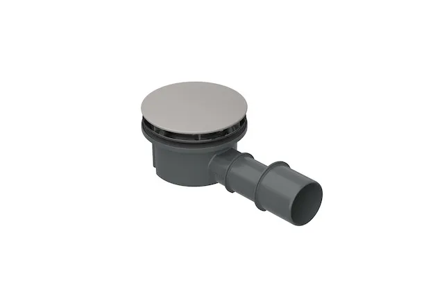 Compact+, seitlich - 0,5 l/s, Ab- und Überlauf, Duschwanne, Duschfläche, 225x115x85 mm, Weiß, Kunststoff