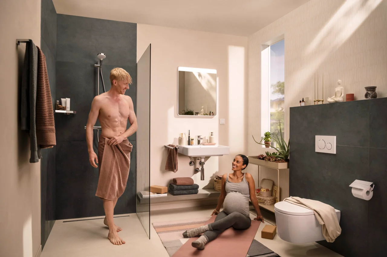 Hansgrohe Designsiphon Flowstar S Chrom – Geruchverschluss, verstellbarer Einbau, Wandabstand 330 mm, Anschlussmaße G 11/4 und DN32 Hansgrohe Designsiphon Flowstar S Chrom – Geruchverschluss, verstellbarer Einbau, Wandabstand 330 mm, Anschlussmaße G 11/4 und DN32