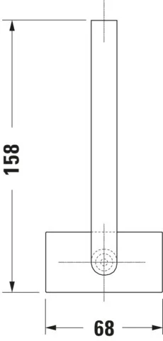 Duravit Reservetoilettenpapierhalter „Karree“ 6,8 × 6,8 × 15,8 cm in Befestigung sichtbar Duravit Reservetoilettenpapierhalter „Karree“ 6,8 × 6,8 × 15,8 cm in Befestigung sichtbar