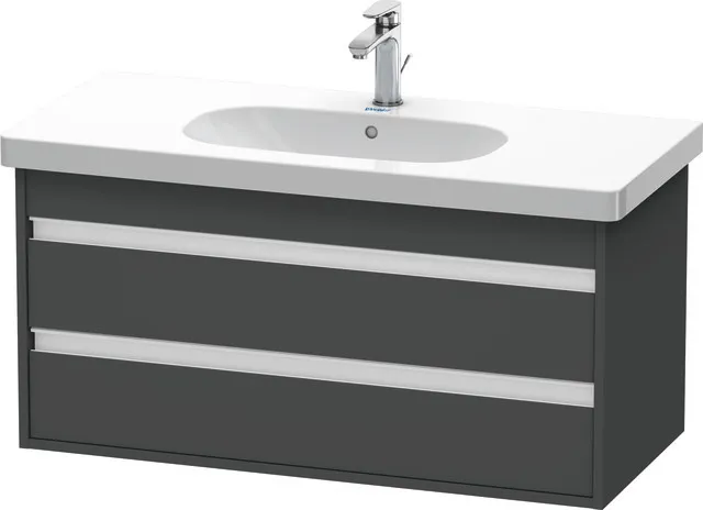 Duravit Waschtischunterschrank wandhängend „Ketho“ 100 × 48 × 45,5 cm Graphit Matt Duravit Waschtischunterschrank wandhängend „Ketho“ 100 × 48 × 45,5 cm Graphit Matt