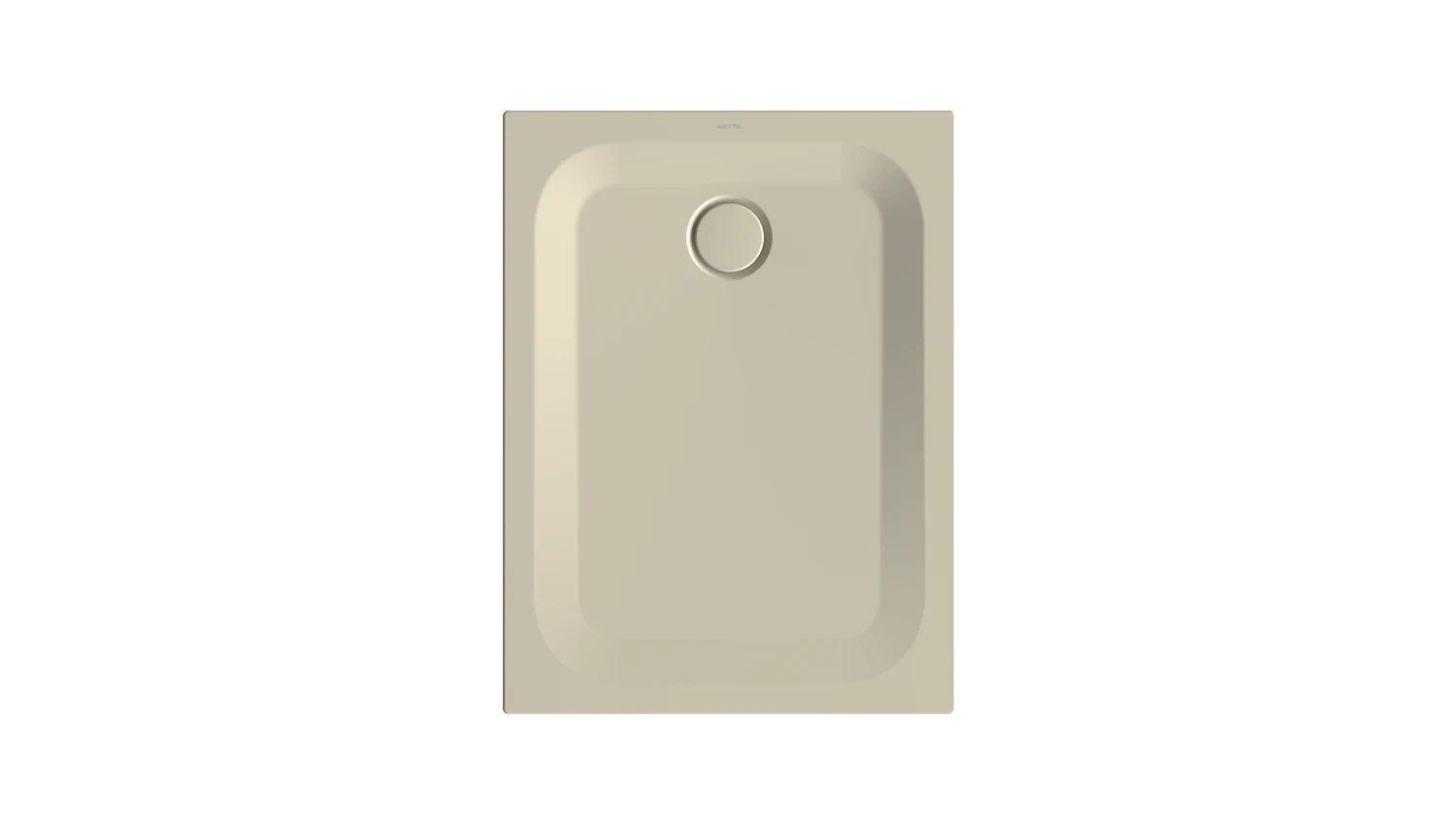 Bette rechteck Duschwanne „BetteUltra“ 1000 × 750 mm ohne Oberflächenbeschichtung, ohne Oberflächenveredelung, mit Wannenträger, in Beige