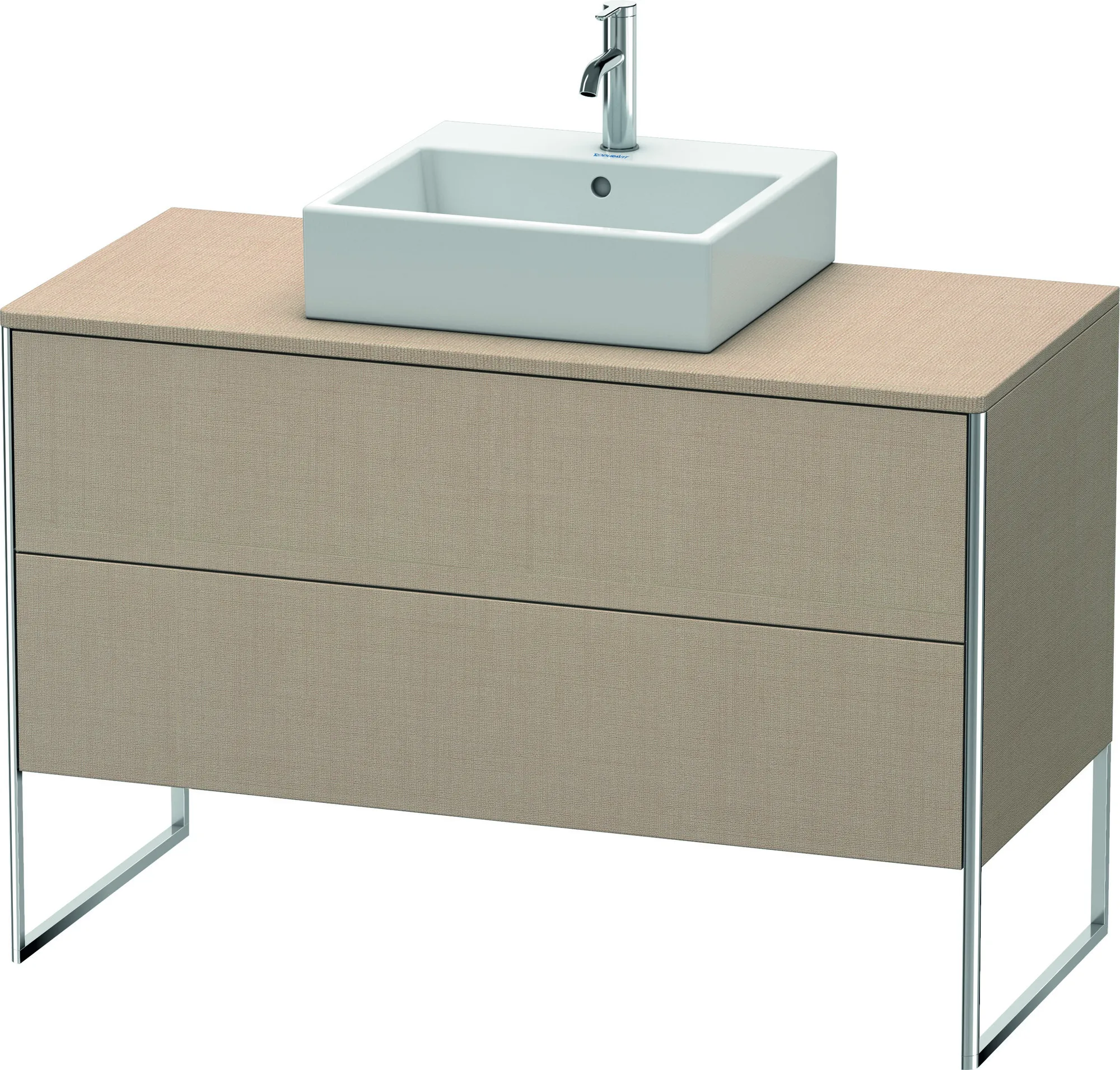 Duravit Waschtischunterschrank bodenstehend „XSquare“ 120 × 77,8 × 54,8 cm Leinen