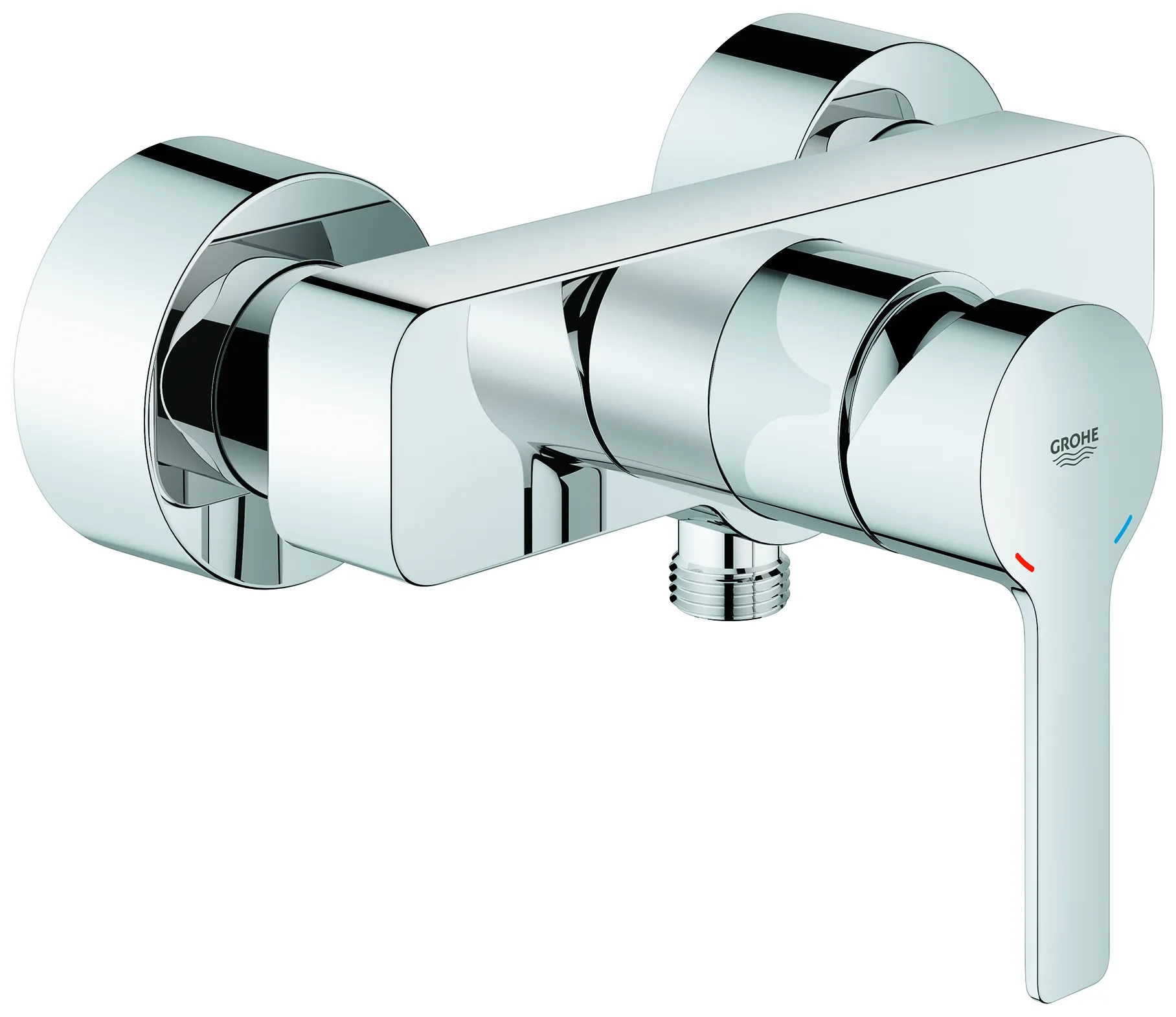 Einhand-Brausebatterie Lineare 33865_1, Wandmontage, mit Temperaturbegrenzer, chrom Einhand-Brausebatterie Lineare 33865_1, Wandmontage, mit Temperaturbegrenzer, chrom
