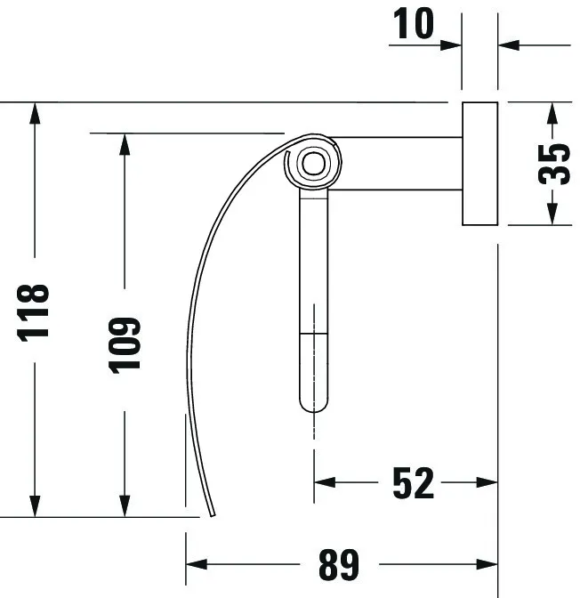 Duravit Toilettenpapierhalter „Karree“ 13,8 × 13,8 × 11,5 cm in Befestigung sichtbar Duravit Toilettenpapierhalter „Karree“ 13,8 × 13,8 × 11,5 cm in Befestigung sichtbar