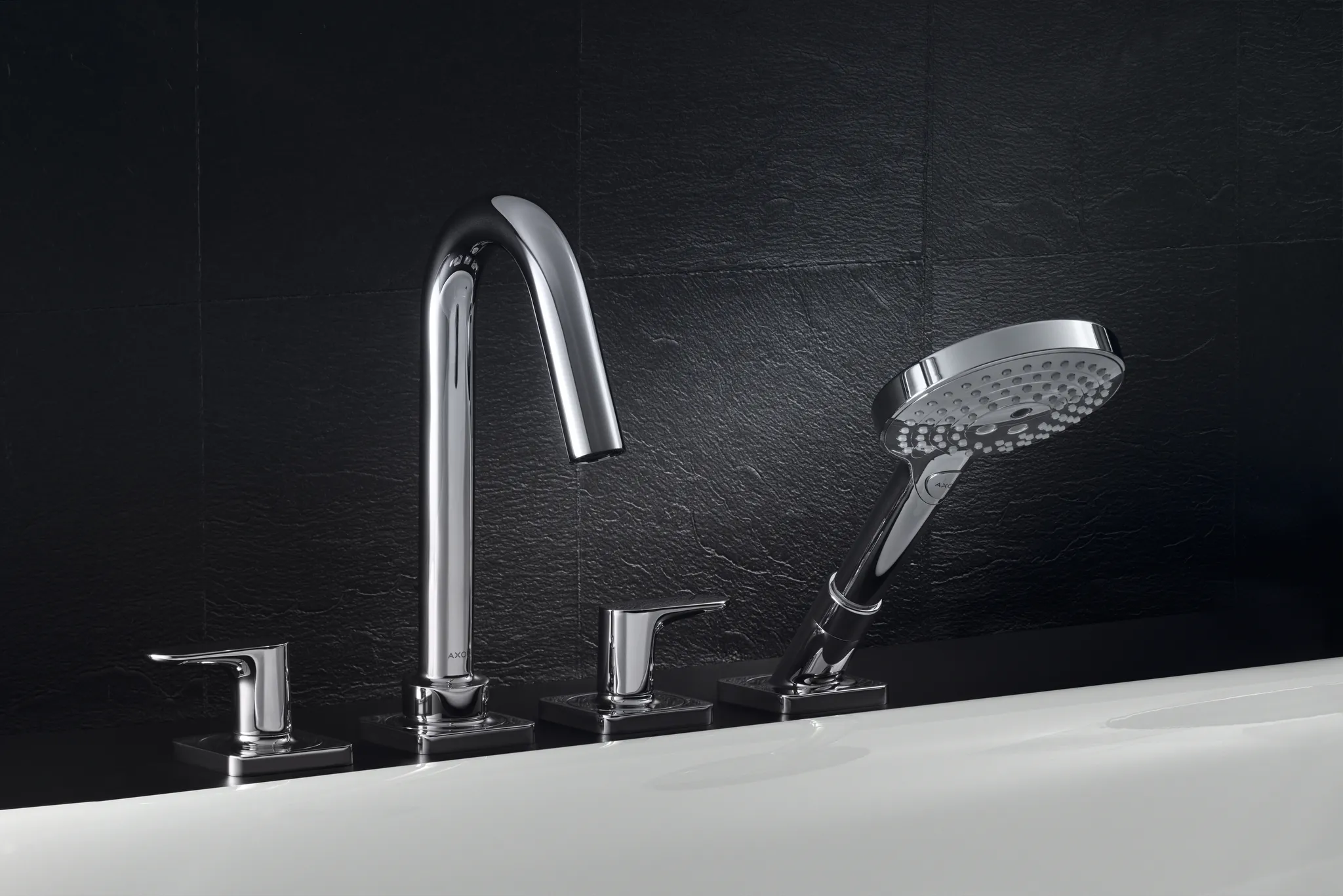 Hansgrohe AXOR Citterio M Mischer 4-Loch Wannenrandarmatur Chrom Hansgrohe AXOR Citterio M Mischer 4-Loch Wannenrandarmatur Chrom