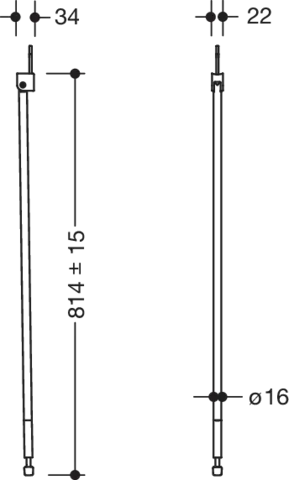 HEWI Bodenstütze „Serie 802 LifeSystem“ in Signalweiß glänzend HEWI Bodenstütze „Serie 802 LifeSystem“ in Signalweiß glänzend
