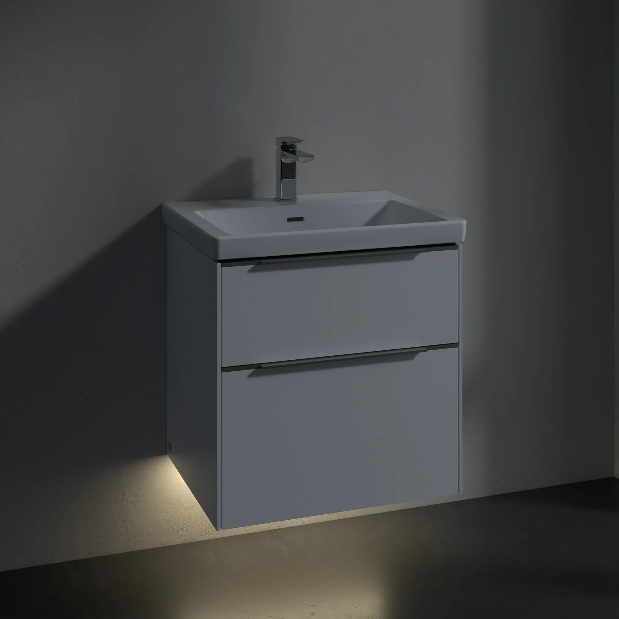 Villeroy & Boch Waschtischunterschrank „Subway 3.0“ für Schrankwaschtisch 572 × 576 × 478 mm Pure White, für Becken mittig