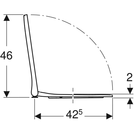 Geberit WC-Sitz ehemals Keramag „Smyle Square“ schmales Design, Quick Release, Soft Closing, Befestigung von oben Geberit WC-Sitz ehemals Keramag „Smyle Square“ schmales Design, Quick Release, Soft Closing, Befestigung von oben