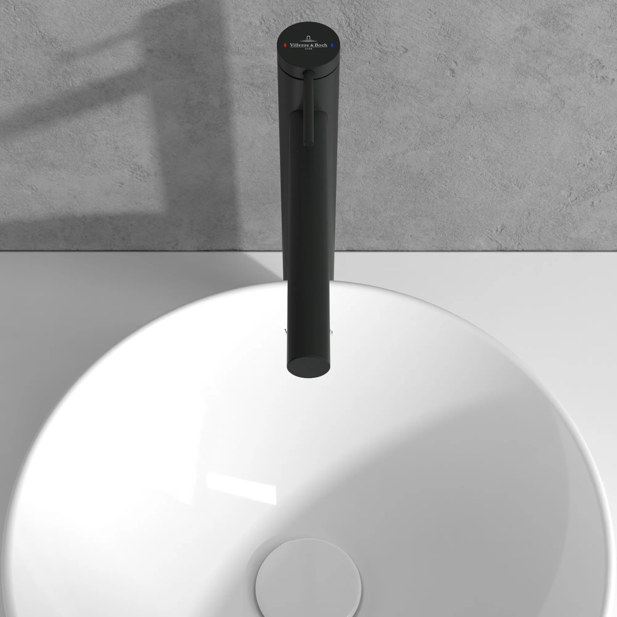 Einhand-Waschtischarmatur „Loop & Friends“ 21,9 cm Ausladung 182 mm in Matt Black