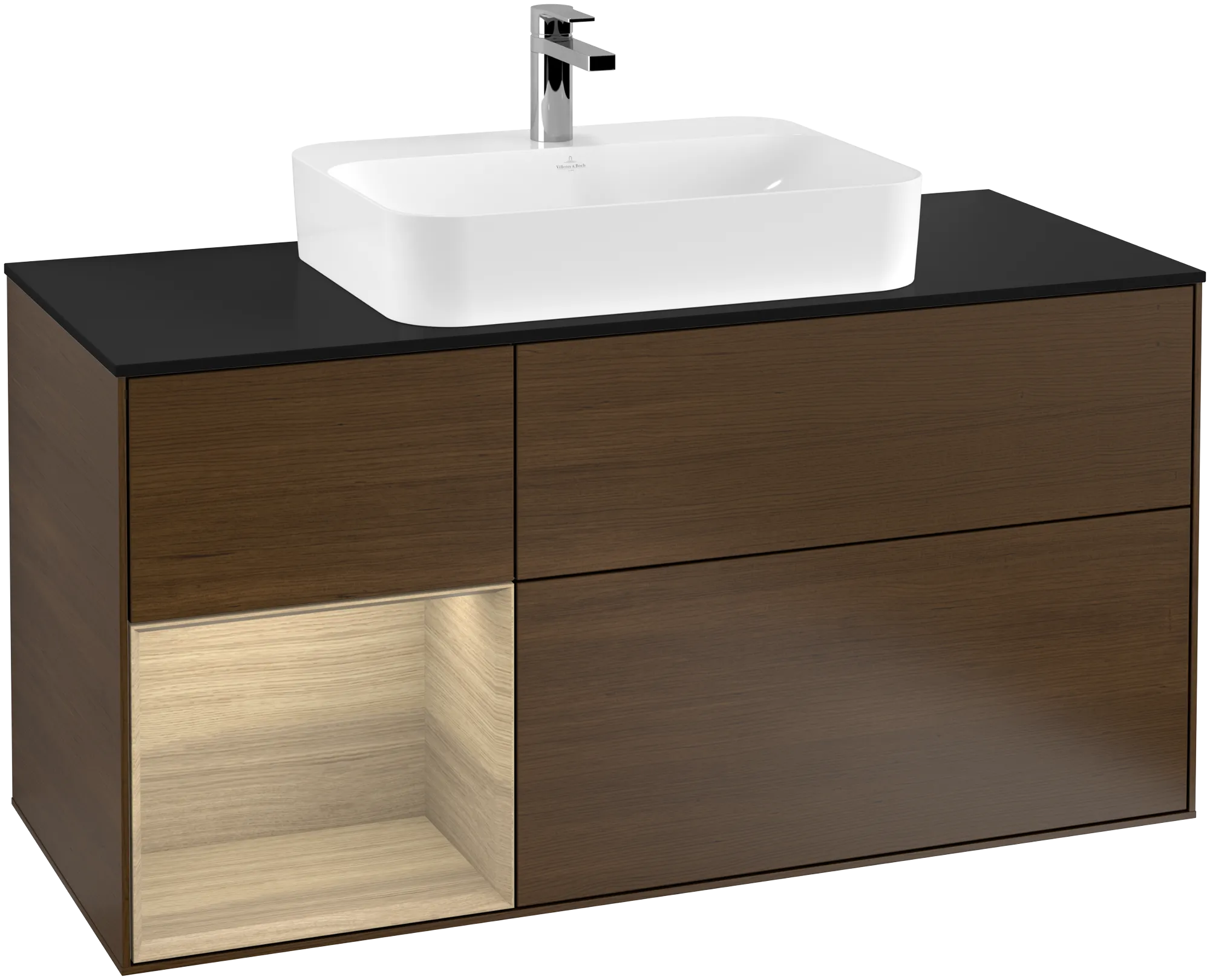 Villeroy & Boch Finion Waschbeckenunterschrank G41 1200x603x501mm mit Beleuchtung