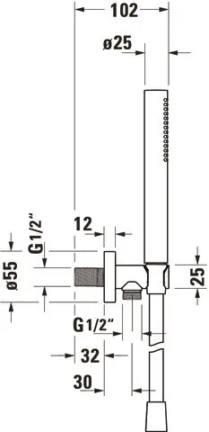 Brausegarnitur Brausen und Zubehör Wandanschlussbogenset „ZubehörArmaturen“ in Chrom Brausegarnitur Brausen und Zubehör Wandanschlussbogenset „ZubehörArmaturen“ in Chrom