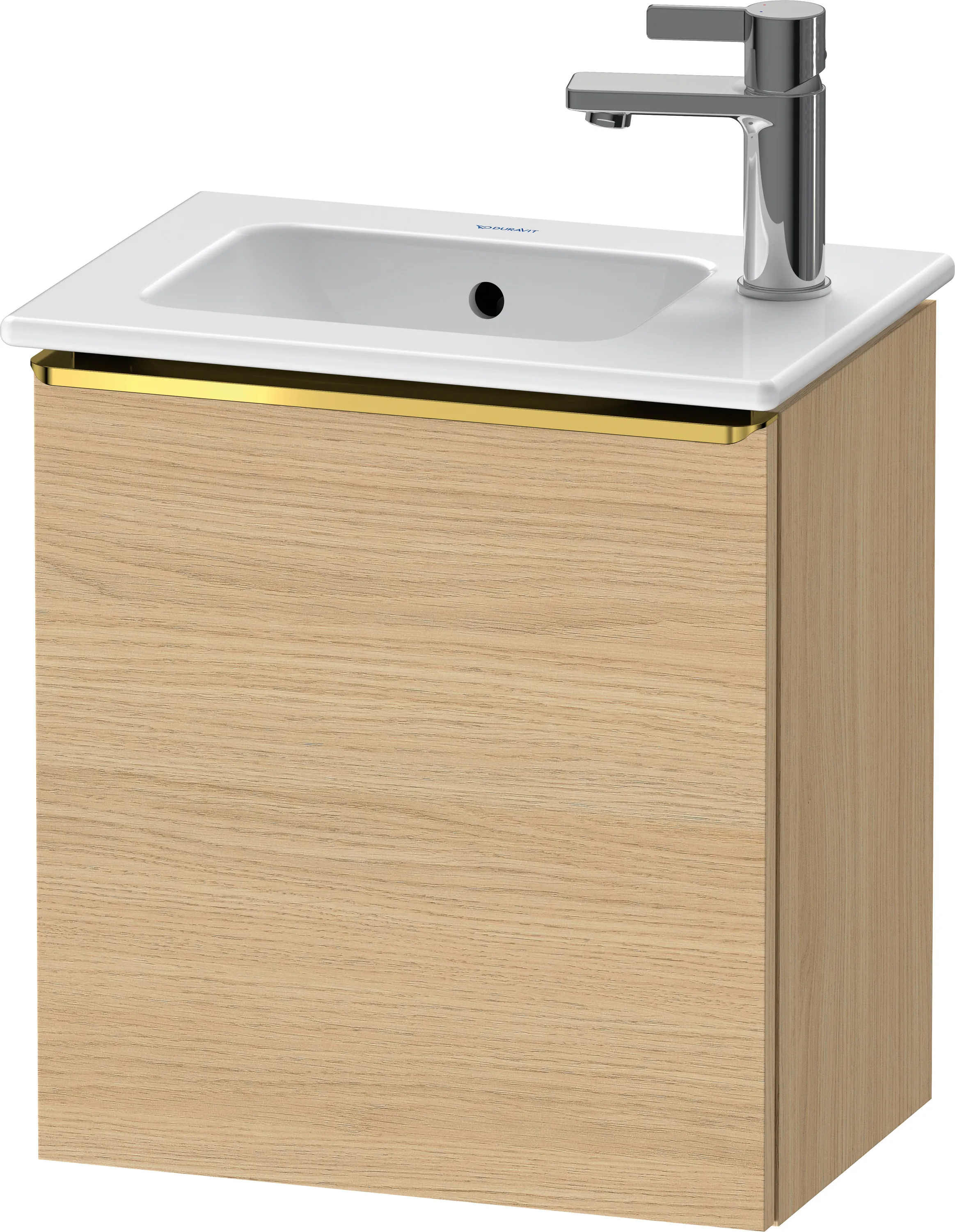 Duravit Waschtischunterschrank wandhängend „D-Neo“ 41 × 44 × 27,4 cm Eiche Natur