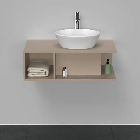 Duravit Waschtischunterschrank wandhängend „D-Neo“ 80 × 26 × 55 cm Leinen