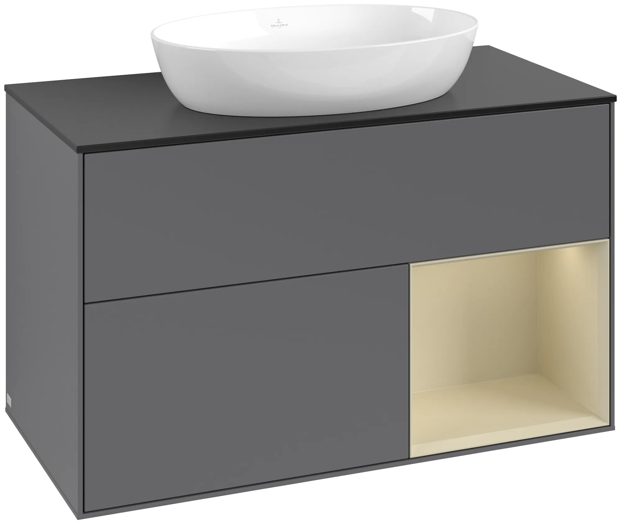 Villeroy & Boch Finion Waschbeckenunterschrank FA2, 1000 x 603 x 501 mm, anthrazit